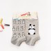 韓版純棉襪子少女緹花襪吸汗卡通短襪薄款船襪(顏色款式隨機) J-13066