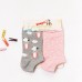 韓版純棉襪子少女緹花襪吸汗卡通短襪薄款船襪(顏色款式隨機) J-13066