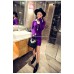 韓品連衣裙(紫色) IL201991221 J-11604